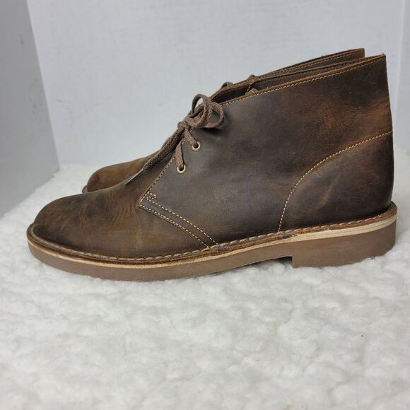 Clarks Bushacre 2 Mens Size 11 Casual Chukka Boot Beeswax Brown - Picture 3 of 10